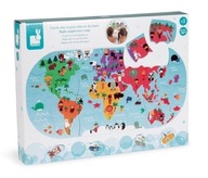 JANOD Bath Puzzle Mapa sveta 28 EL J04719