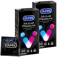 Durex MUTUAL PLEASURE odďaľujúce a predlžujúce sexuálne kondómy 2 x 10 ks