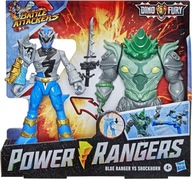 Hasbro Power Rangers Dino Fury Blue Ranger vs Shockhorn