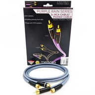 Melodika MD2R07G Cinch 2RCA 2xRCA Gunmetal - 0,75m