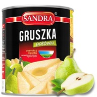 Polovice hrušiek Sandra plechovka 2650ml