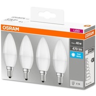 Sada 4x LED žiarovka E14 4,9W 840 OSRAM