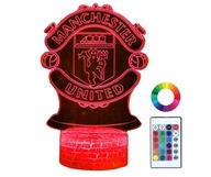 NOČNÁ LAMPA PRE DETI MANCHESTER UNITED HERB 3D