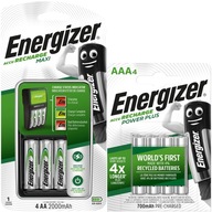 ENERGIZER Maxi R6 R3 nabíjačka + 4x AA 2000mAh + AAA 700mAh batérie