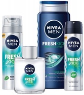 NIVEA Men Fresh Kick set gélová antiperspiračná pena na holenie