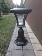 Lucerna, solárna záhradná lampa, 46 cm, sviečka.