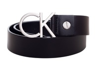 CALVIN KLEIN LOGO BELT BLACK s.85