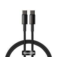 BASEUS Tungsten GOLD 100W USB-C kábel 2m ČIERNY