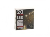 LED lampy, zlaté drôty, 2 m, teplé svetlo