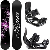 Prírodný snowboard Raven 150cm + viazanie