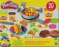 PLAY-DOH XXL JEDÁLNA SÚPRAVA 6 TRÚB A 20 PRVKOV