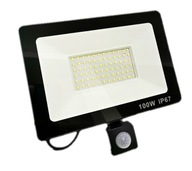 HALOGÉNOVÁ LED LAMPA 100W SLIM S PIR SNÍMAČOM POHYBU