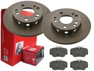 BREMBO PREDNÉ DISKY, DESTIČKY, MERCEDES 190 W201