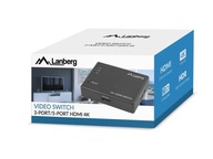 LANBERG VIDEO SPÍNAČ 3X HDMI ČIERNY + MICRO U PORT