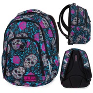 Mládežnícky dvojkomorový batoh 27 L, CoolPack Strike, Skull&Roses B18049