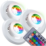 3x GU10 RGB LED OSVETLENIE S DIAĽKOVÝM OVLÁDANÍM