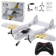 RC lietadlo ovládané pilotom P-38 Lighting RTF