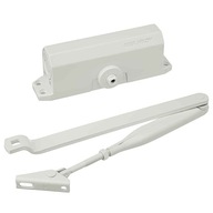 Dverový zatvárač Assa Abloy DC110 s bielym ramenom RAL 9016