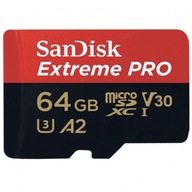 Pamäťová karta Sandisk 64 GB Extreme Pro + adaptér