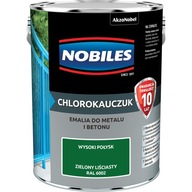 Nobiles Chlórkaučukový email na kov, betón, Leaf Green Ral6002 5l