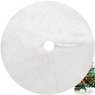 Vianočný stromček Koberec kožušinový biely koberec 78 cm okrúhla darčeková dekorácia