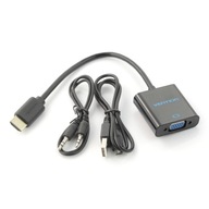 HDMI na VGA + audio prevodník s káblom Vention