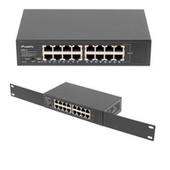 SWITCH RACK LANBERG 16x 1GB GIGABIT UNAZAZED METAL