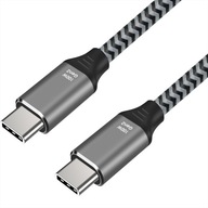 silný hrubý OBOJSTRANNÝ USB C KÁBEL 5A 20V 100W 2m