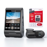 Viofo A229 Pro 2Ch DUO-G 4K+2K Videorekordér so zadnou kamerou WiFi+CPL+GPS