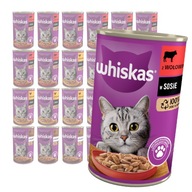 WHISKAS ZMES PRÍCHUTIEK PRE DOSPELÝCH VLHKÉ KRMIVO PRE MAČKY 24x400g