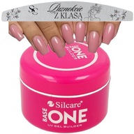 SILCARE Base One jednofázový gélový krycí kamuflážny uv gél COVER 50g + PILNÍK