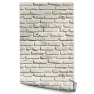 Tapeta do spálne Old White BRICK White Wall 3D