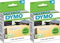 Dymo LW 11355 štítky 19x51mm 500ks biele x2