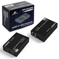 Extender HDMI na LAN prevodník Spacetronik SPH-HLC6IR2 cez CAT5/6/7 točený párový kábel