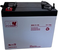 BATÉRIA BATÉRIA AGM VRLA MW POWER MWL 75Ah 12V MWL75 MWL75-12h UPS PECE