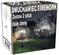 SOLAR záhradné svietidlo FIREWORK LED púpava x2