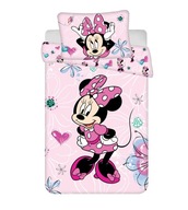 Bavlnené obliečky 100x135 Mini Mouse kvety