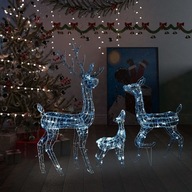 vidaXL Christmas Reindeer Acrylic 300 Cold