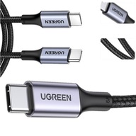 UGREEN USB TYP-C KÁBEL USB-C RÝCHLE NABÍJANIE 5A 50CM