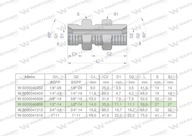 Palcová predelová hydraulická armatúra BB 1/2