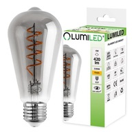 LED žiarovka E27 FILAMENT 6W Ozdobná ST64 Edison