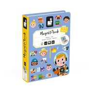 Magnetibook Professions magnetické puzzle - edukačná hračka pre 3 roky+, Janod