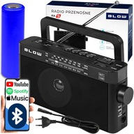 AM/FM PRENOSNÉ RÁDIO NA STAVBU KUCHYNE BLUETOOTH BATÉRIA USB AUX SD