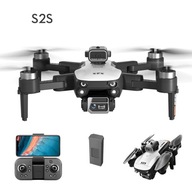 S2S MINI DRONE 2 KAMERY VRÁTANE PREKÁŽKY WIFI 4K + DIAĽKOVÉ POUZDRO