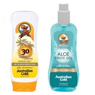 Australian Gold SPF 30 lotion 237 ml + Aloe Freeze sprejový gél 237 ml set