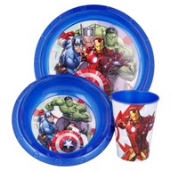 Sada jedálenského riadu pre deti - AVENGERS MARVEL SET 3 v 1 ako darček