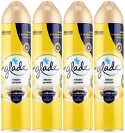 GLADE FRESH LEMON osviežovač vzduchu v spreji 300 ml x4