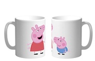 PEPPA PIG HRNEK Pepa peppy NAME ZDARMA KARTÓN GEORGE PIG DARČEK 330ML