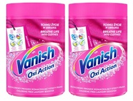 VANISH Oxi Action Pink odstraňovač škvŕn prášok 2x625g