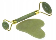 JADE STONE TVÁROVÝ ROLLER MASÁŽER + GUA SHA